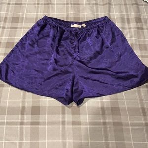 Victoria’s Secret vintage purple satin shorts